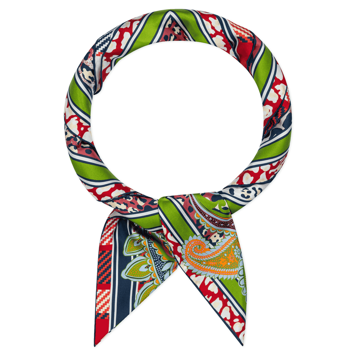 Patchwork Leo 100x100  - multi red