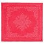 Floral Ornament 130 x 130 - poppy red