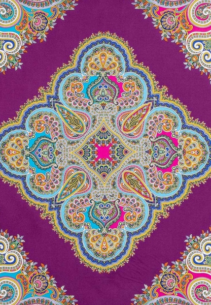 Square Garden Paisley 90x90 - multi prune