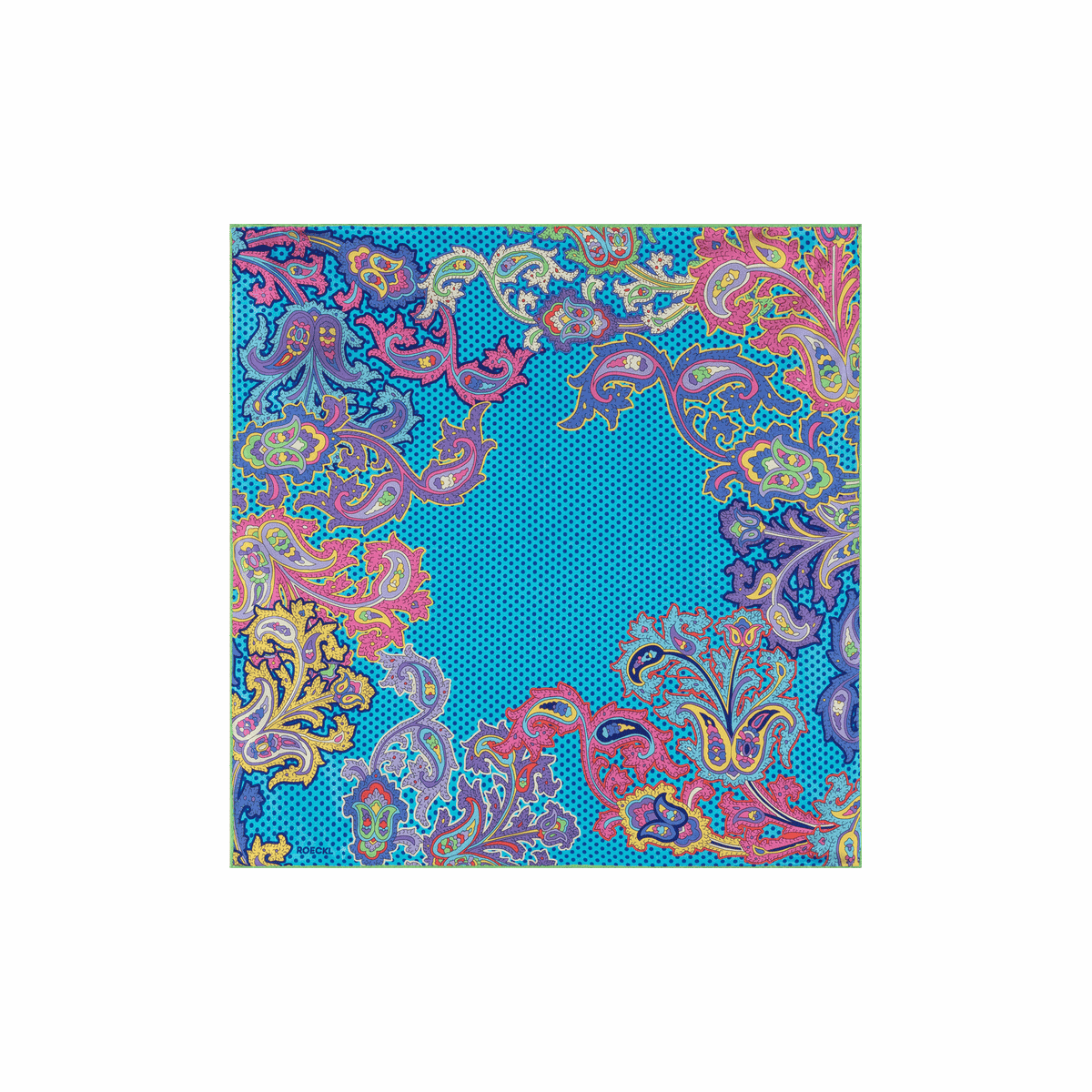 Paisley Illusion 53x53 - turquoise