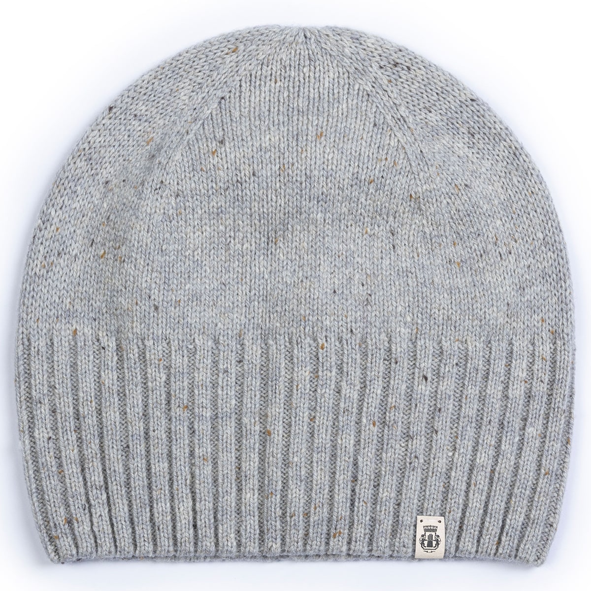 Merino Tweed Mütze - light grey