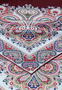 Square Garden Paisley 90x90 - multi wine
