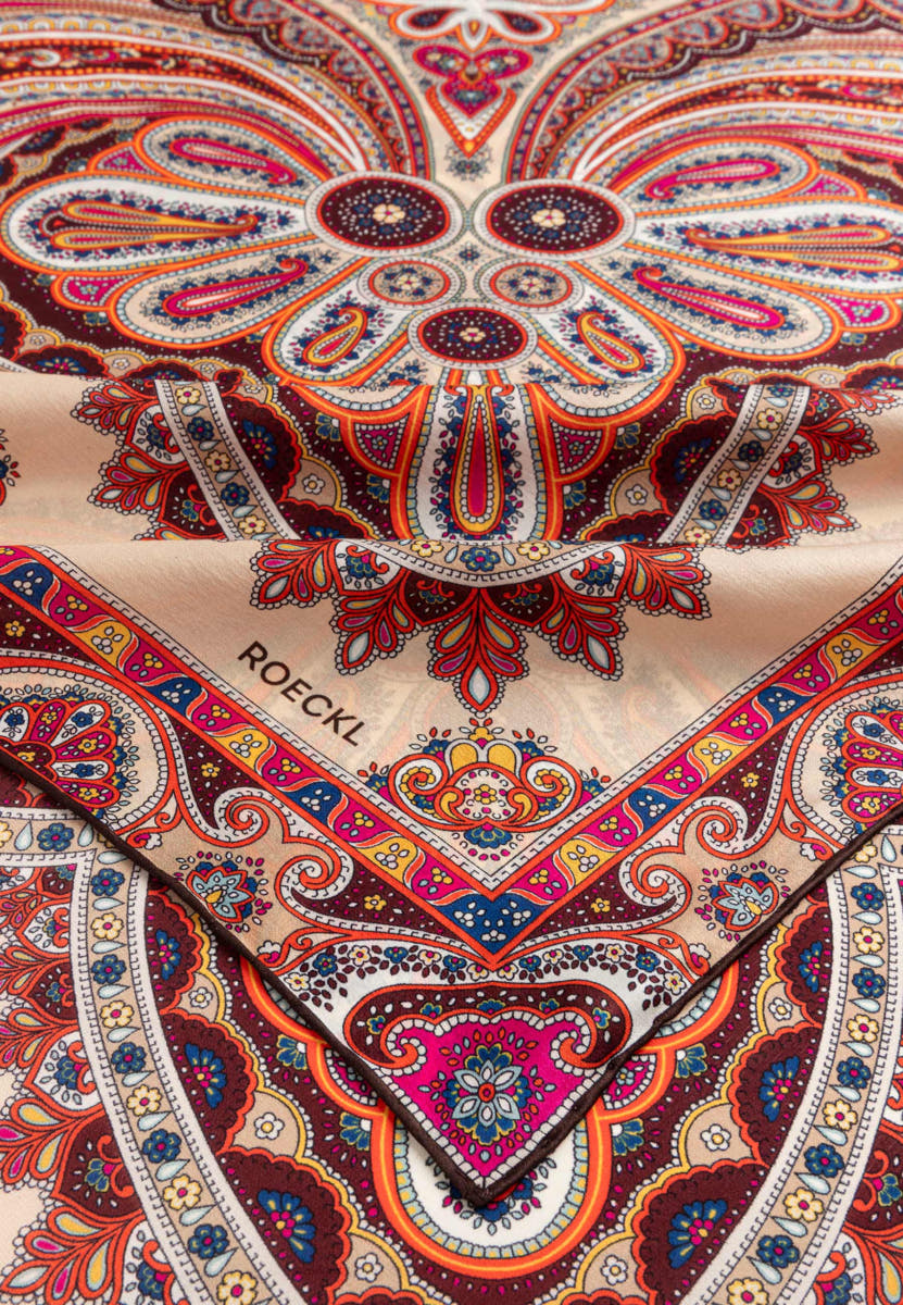 Aesthetic Paisley 140x140 - multi red