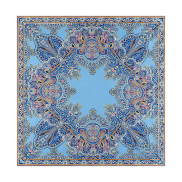 Mirror Paisley 90x90  - horizon/lagoon