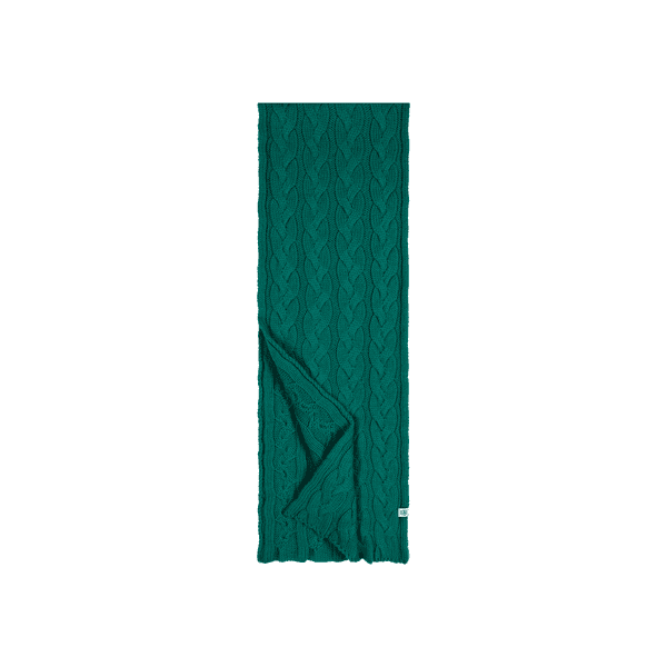 Braided Cashmere Schal 30x180 - emerald