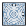 Das schoenste Geschenk 90x90 - bleu/silver