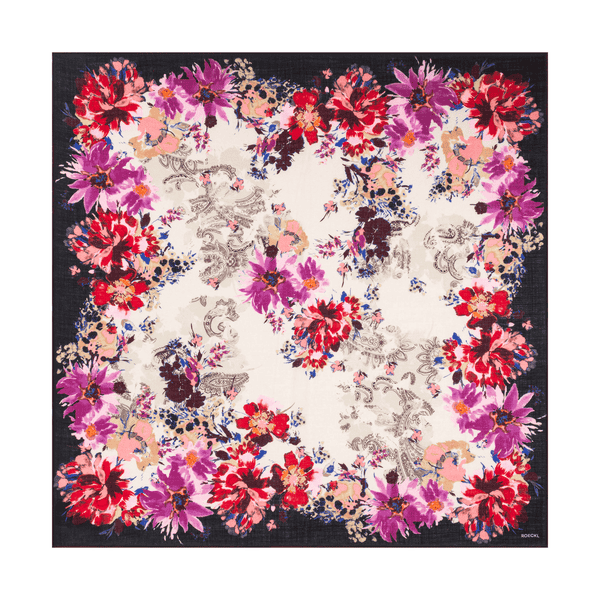Blooming Harmony 100x100 - multi black