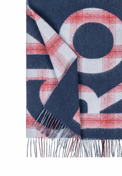 Logo Check Women 35x170 - classic navy