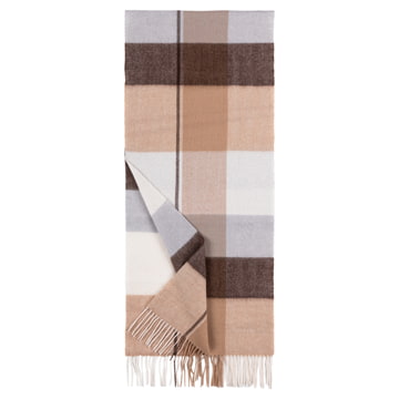 Block Check 40x180 - multi beige