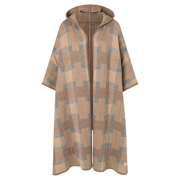 Grays Poncho - multi camel