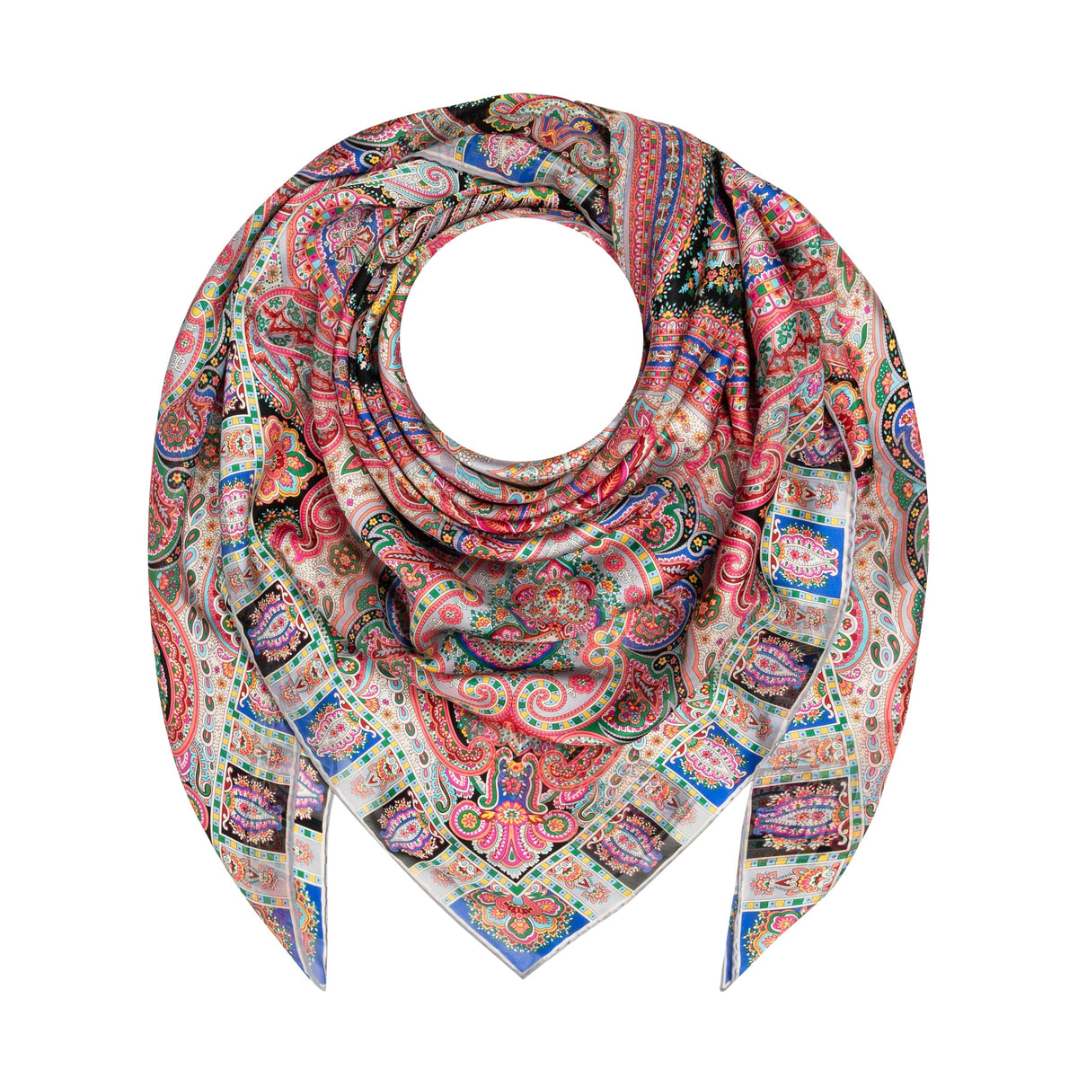 Majestic Paisley 140x140 - black lights