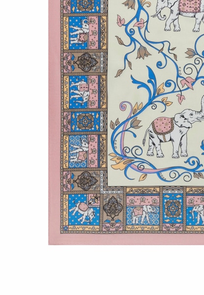 Lucky Elephant 53x53  - multi pastel