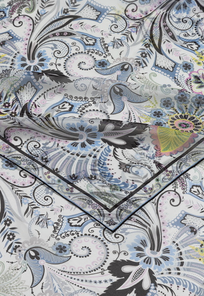 Floral Frame 100 x 100 - multi black