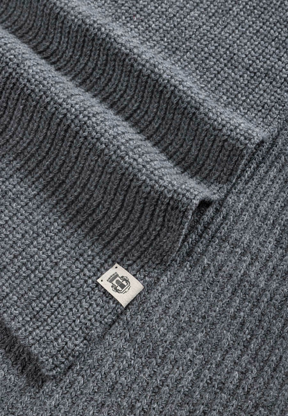 Klassischer Strickschal - anthracite