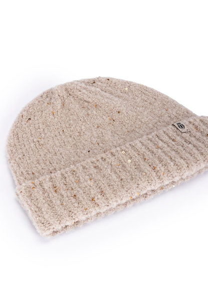 Winter Sparkle Mütze - cashmere