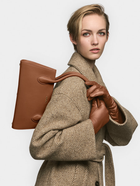 Elisa handbag small - saddlebrown