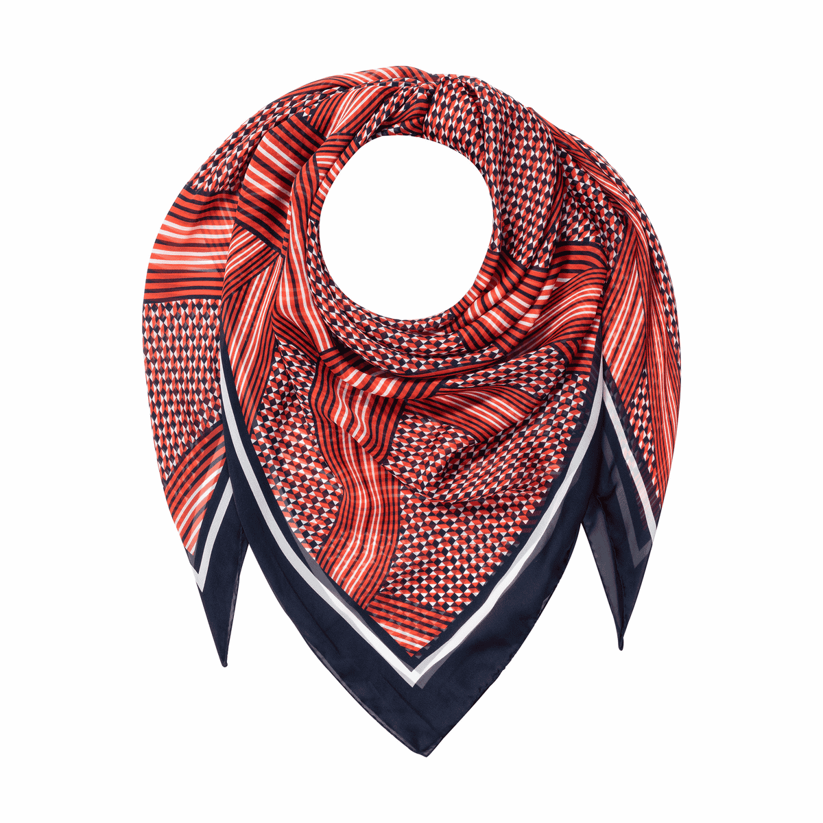 Graphic and Stripes 140x140 140x140 - navy/red