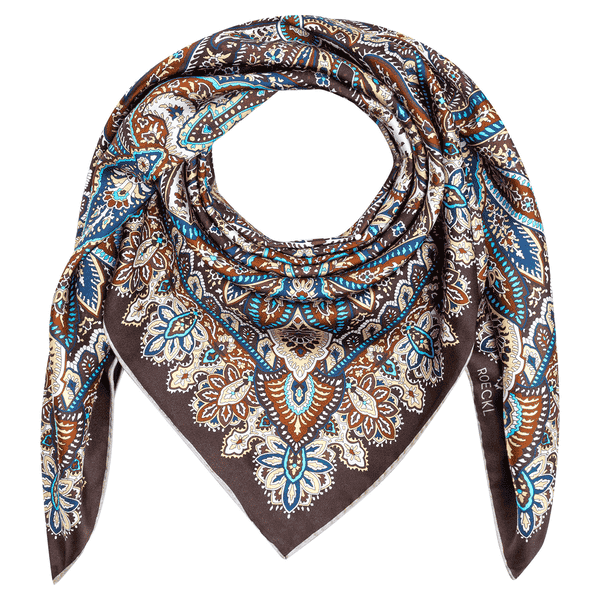 Flourishing Paisley 90x90 - multi coffee