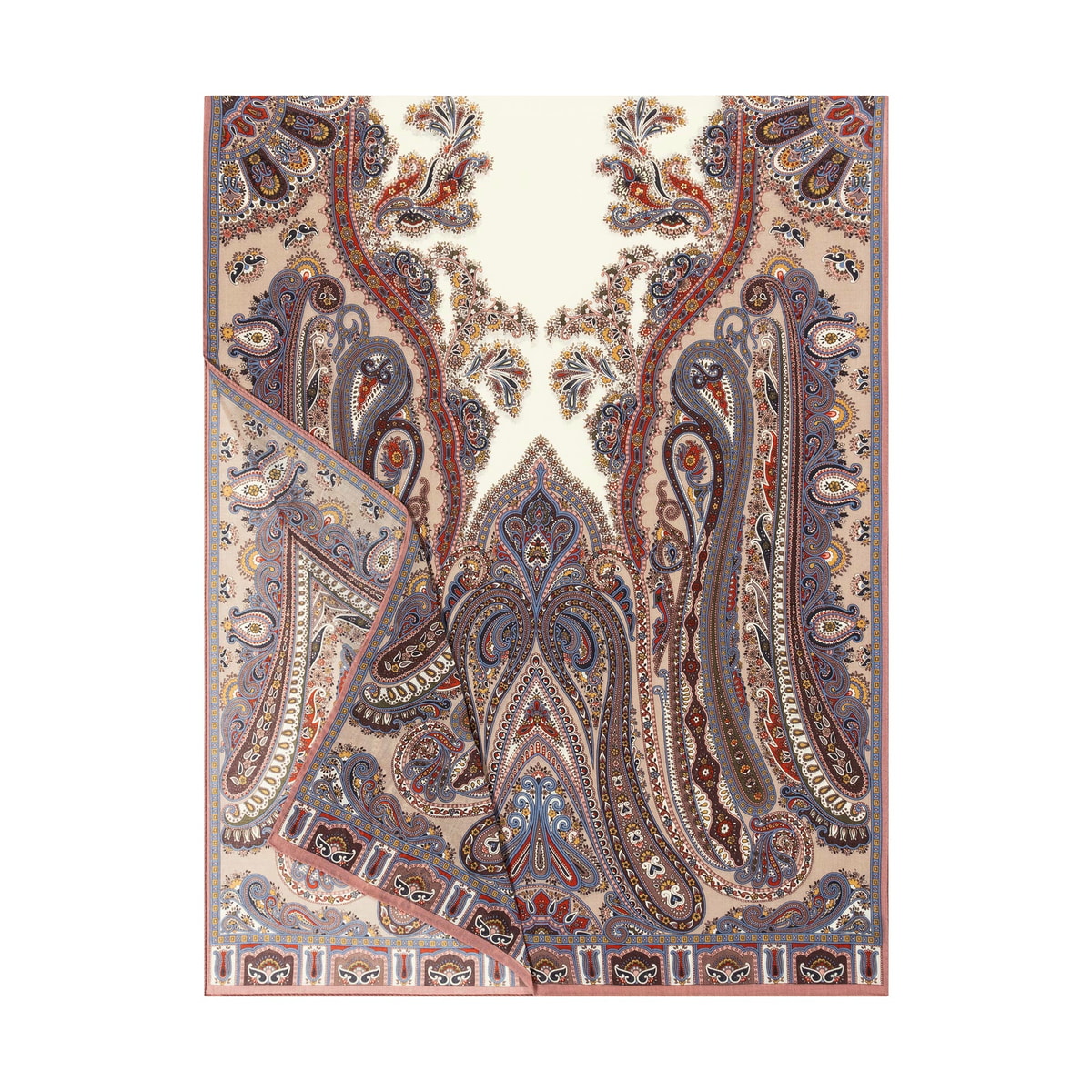 Majestic Paisley 70x180 - multi truffle