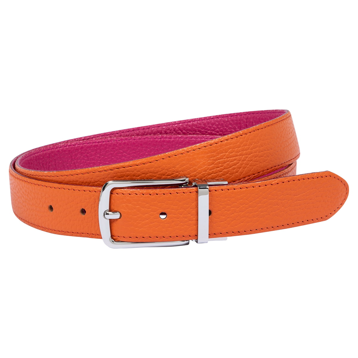 Amie reversible 3cm - orange/pink