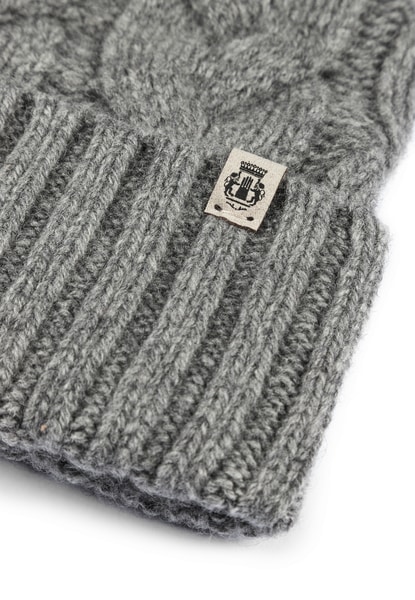Braided Cashmere Muetze - flanell