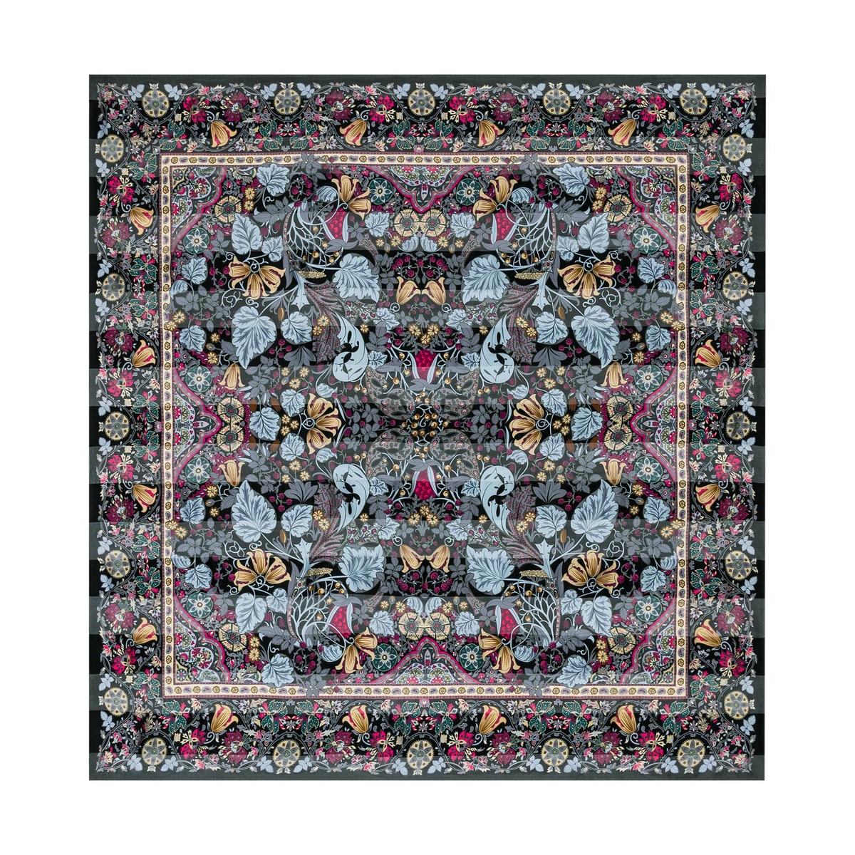 Autumn Leaves 140x140 - multi magenta