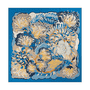 Dominique 106x106  - blue/beige
