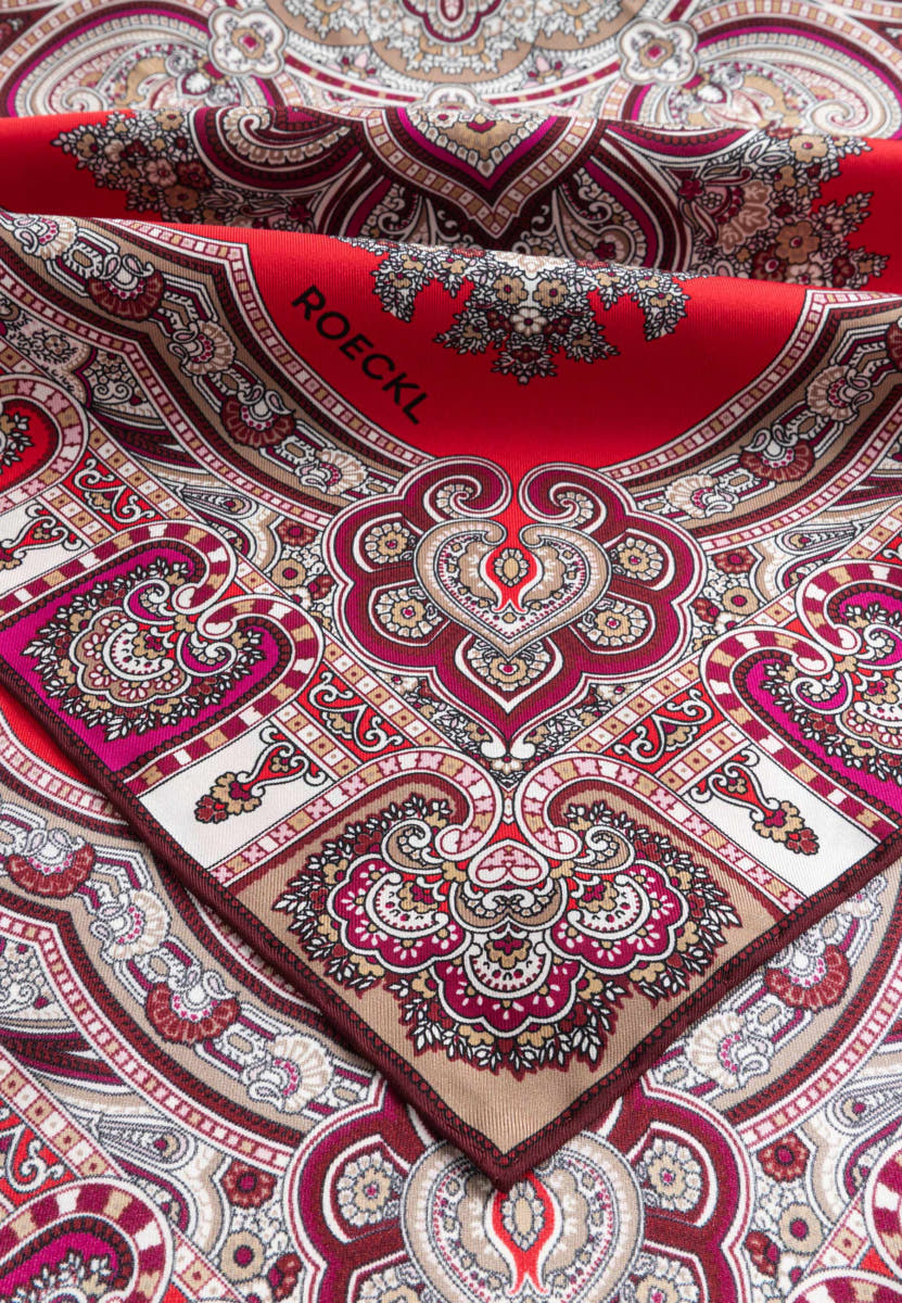 Timeless Paisley 70x70 - multi red