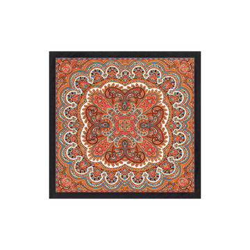 Young Paisley 53 x 53 - black multi