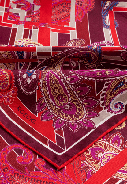 Check Paisley 53X53 - multi red