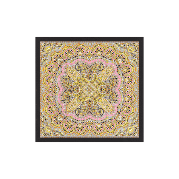 Young Paisley 53 x 53 - black jewel