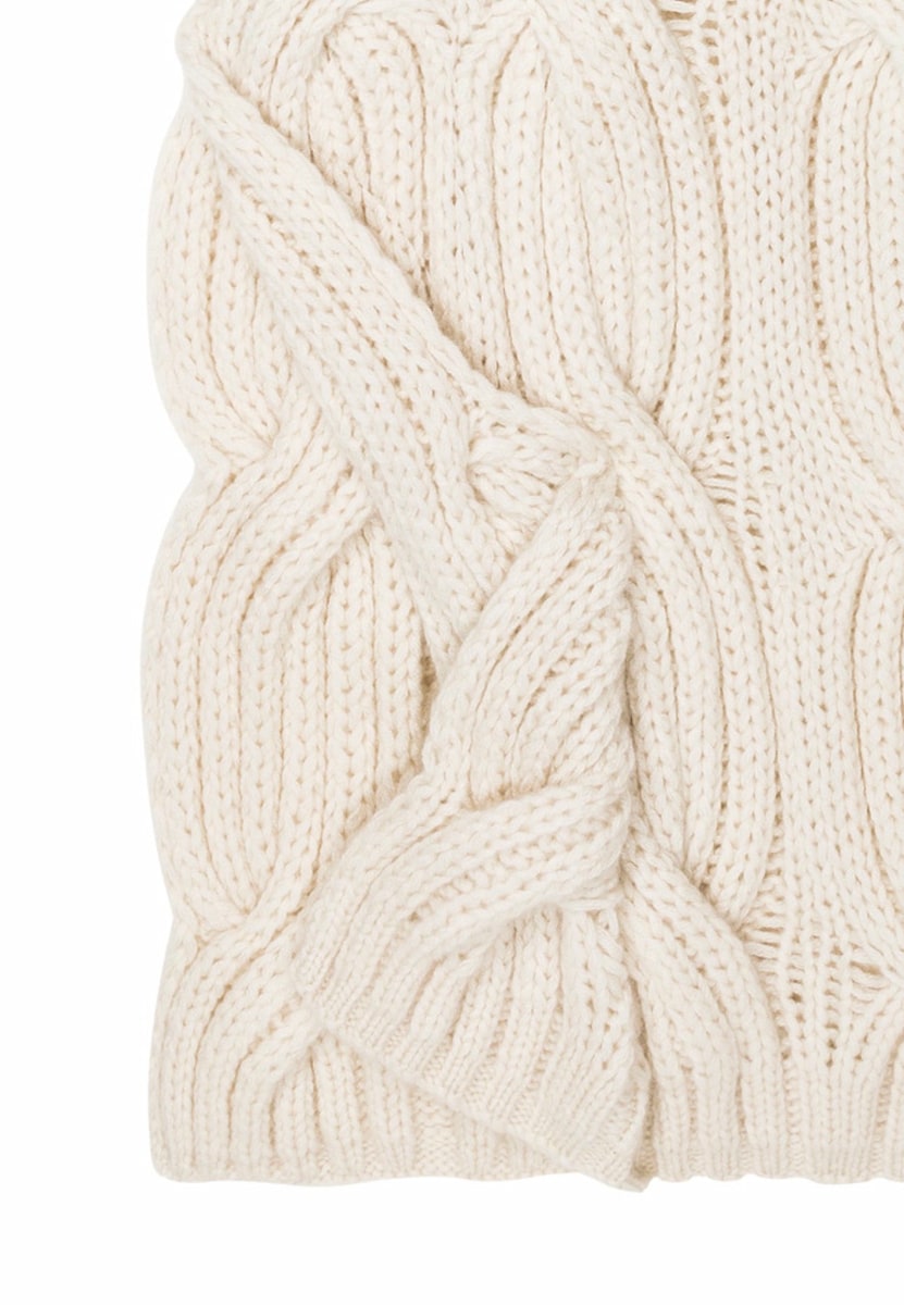 Braided Rip Schal 30x180 - creme
