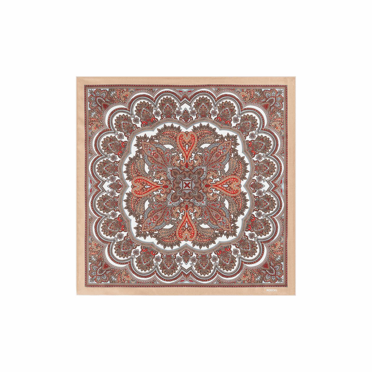 Fine Paisley 53x53  - multi beige