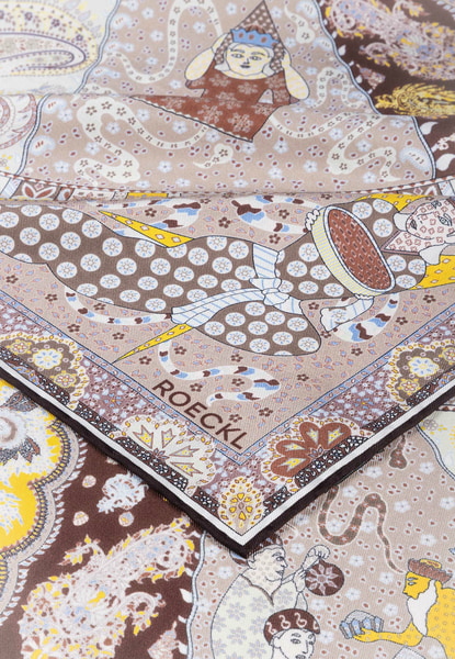 Small Horoscope 70x70  - multi beige