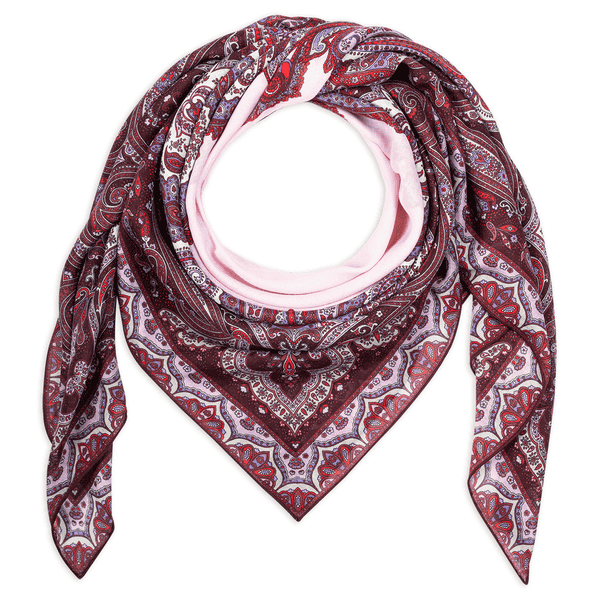 Enchanted Paisley 140x140 - multi magenta