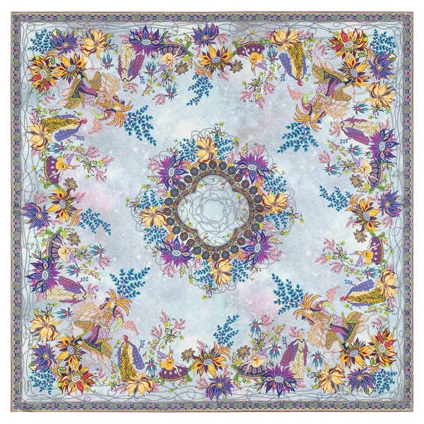 Wonderland 140x140 - multi silver
