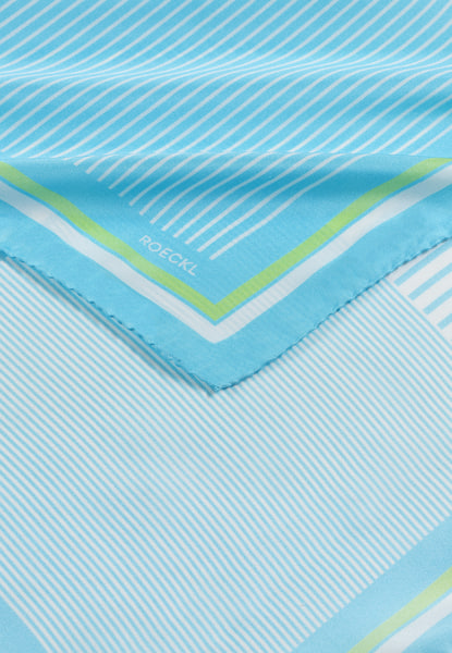 Two Tone Stripes 53x53 - turquoise