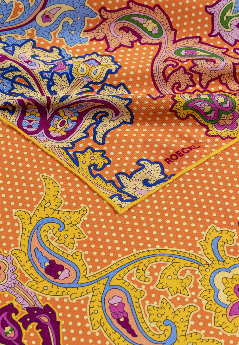 Paisley Illusion 53x53 - orange