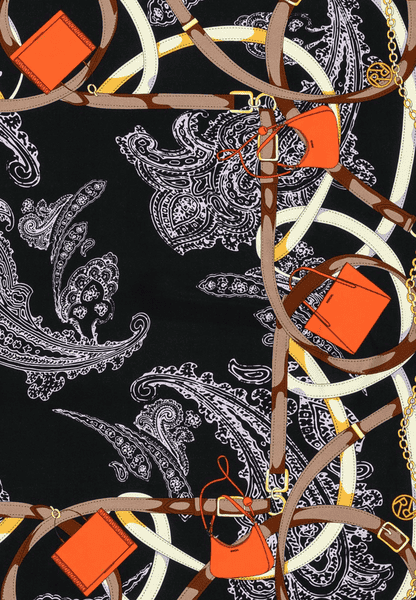 Noble Paisley 90x90 - multi black