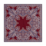 Mirror Paisley 90x90  - red/navy