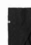 Braided Cashmere Schal 30x180 - black