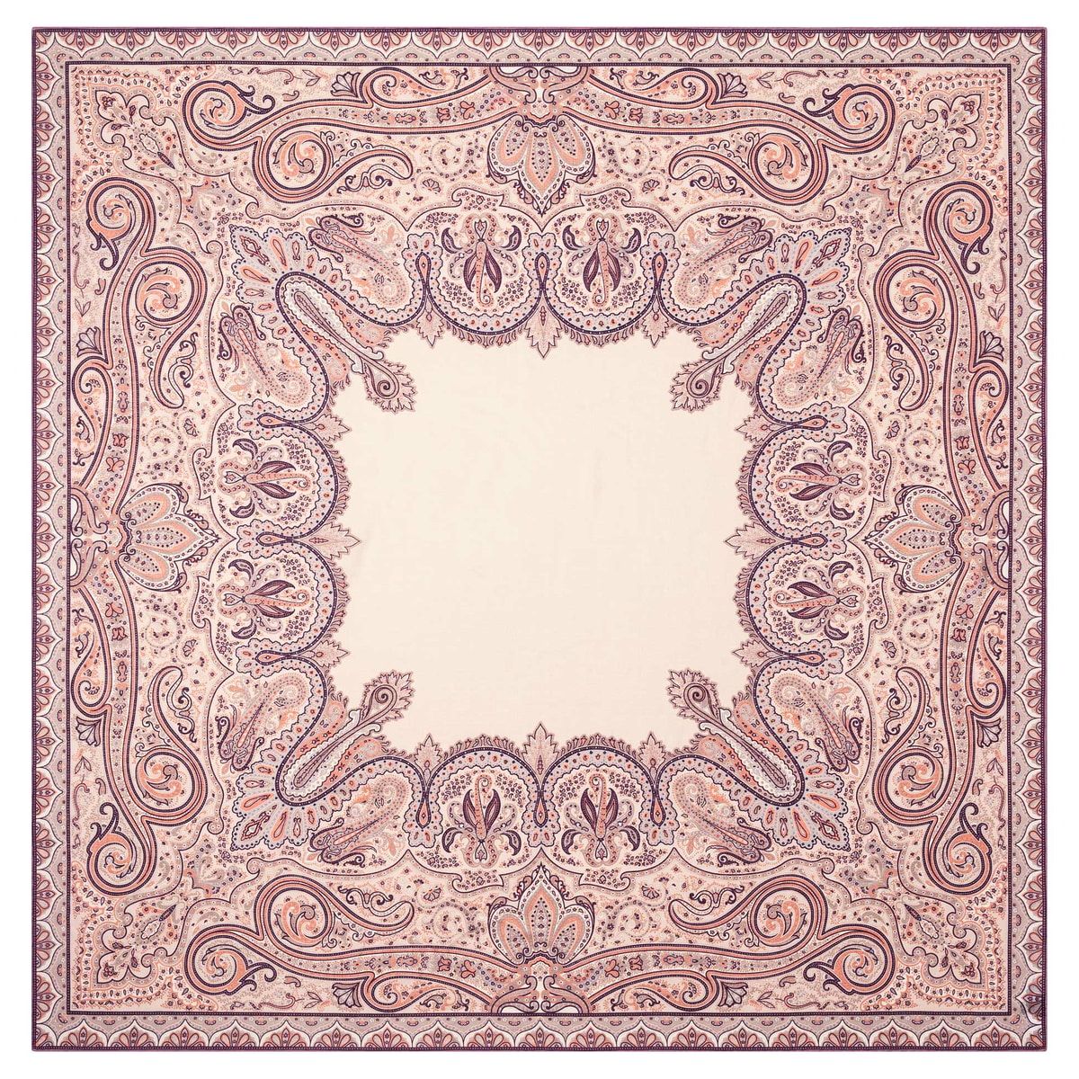 Enchanted Paisley 140x140 - multi mauve