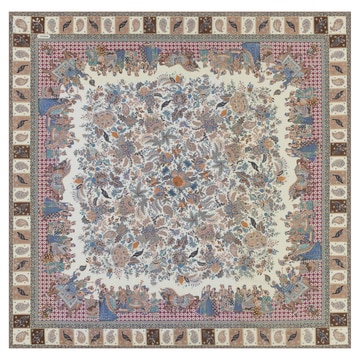 Winter Caravane 140x140 - multi cashmere