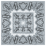 Radient Paisley 140x140 - black/silver