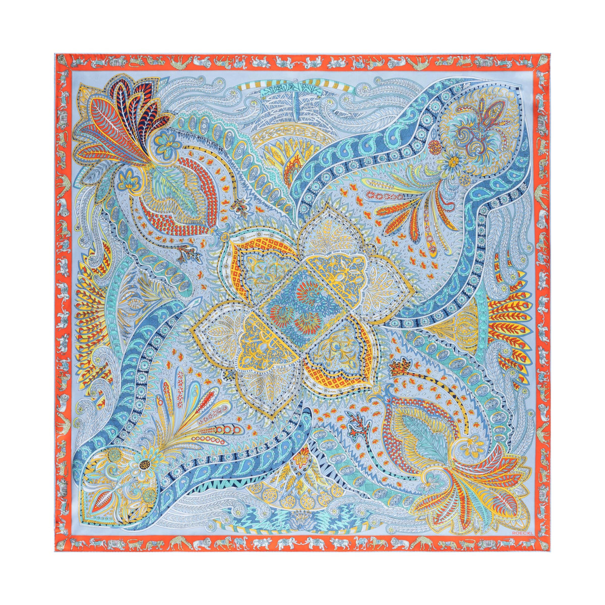 Vibrant Paisley 90x90 - multi ciel