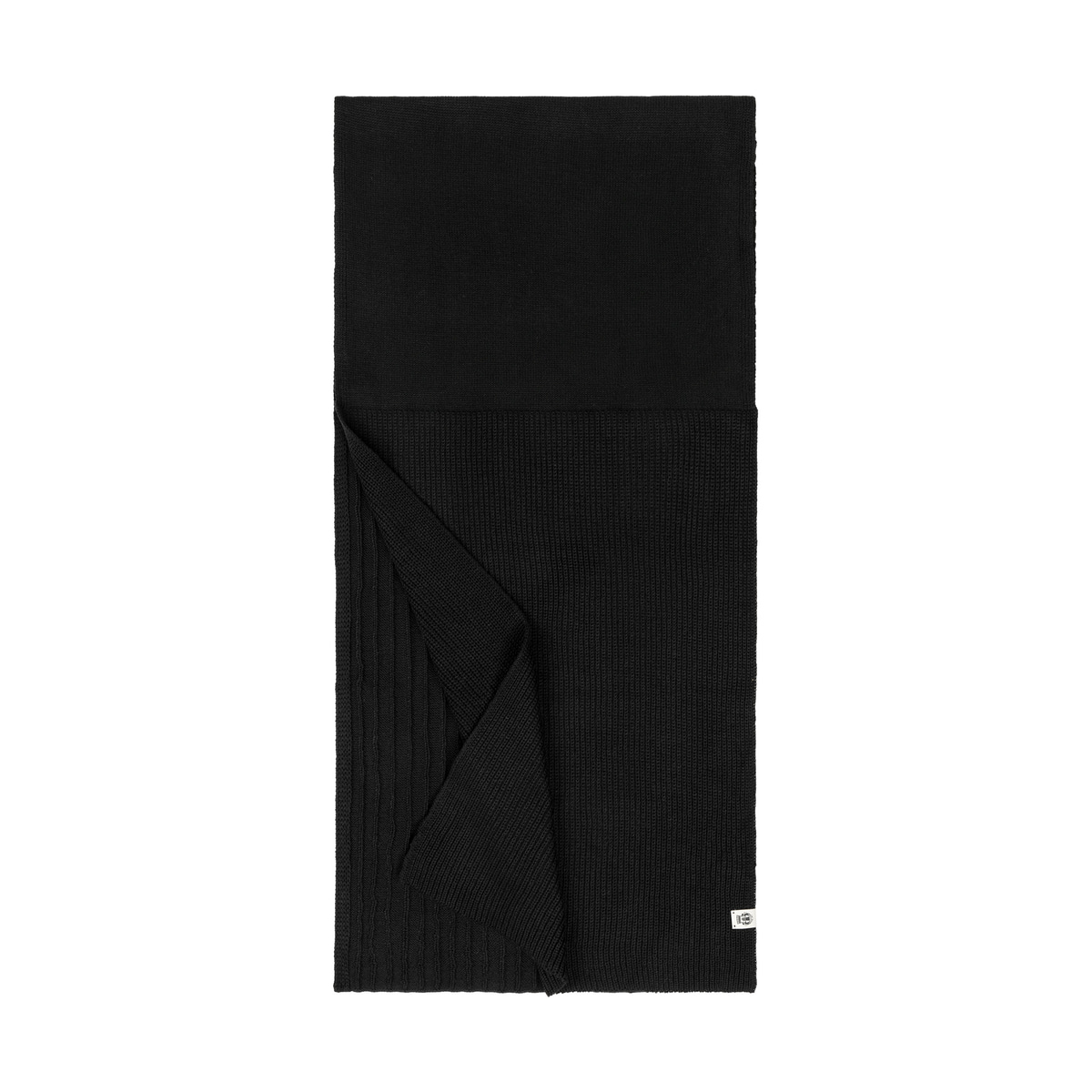 Casual Rib Schal - black