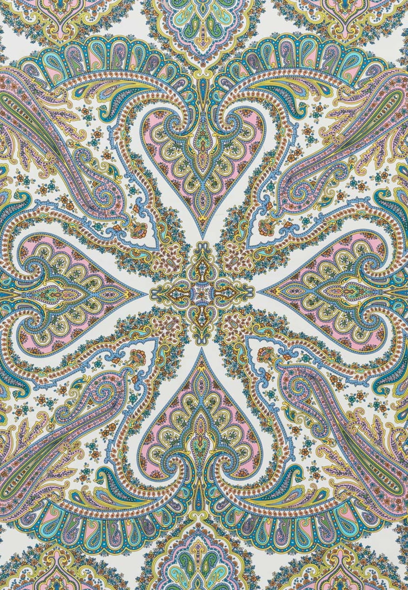 Circular Ornament 90x90 - multi pastel