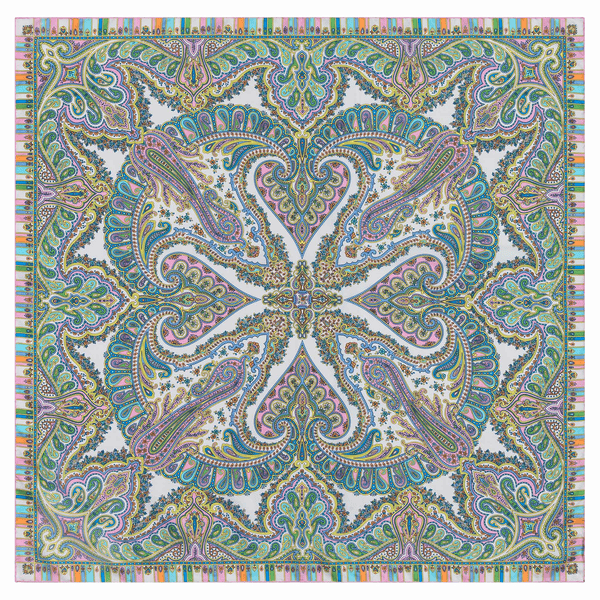 Circular Ornament 90x90 - multi pastel