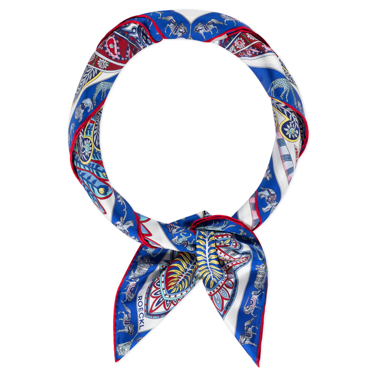 Vibrant Paisley 90x90  - multi blue