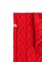 Braided Cashmere Schal 30x180 - rose hip